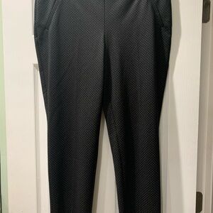 Chico's Black Polka Dot Ankle Pants